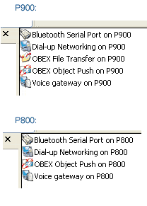 P900Bluetoothprofiles