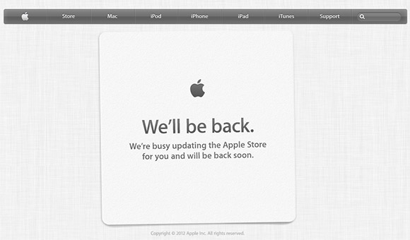 AppleStoreunavailableuntiliPhone5isannounced